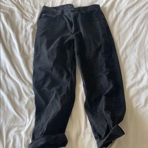 Black wrangler mom jeans